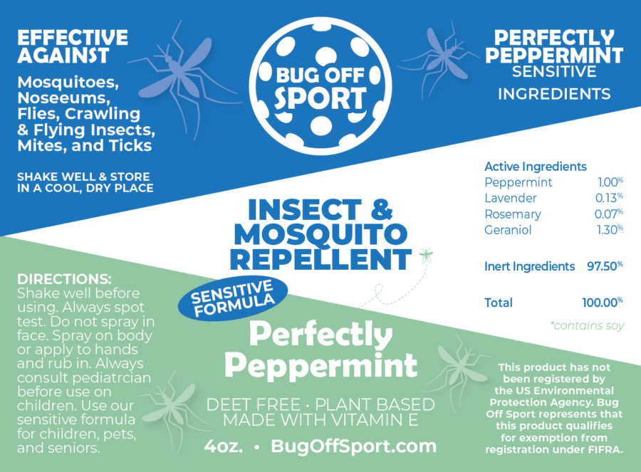 Bug Off Sport Perfectly Peppermint Sensitive 4oz - Image 2